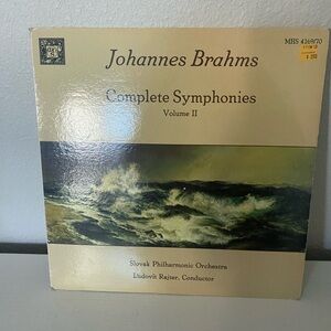 Johannes Brahms Complete Symphonies Volume II Vinyl